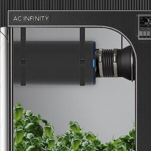 AC Infinity Air Carbon Filter 6" with Premium Australian Virgin Charcoal, Fit with Inline Duct Fans for Odor Control in Grow Tents, Grow Rooms, and Hydroponics Systems