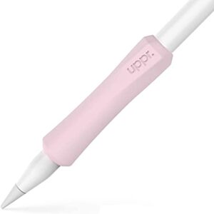 UPPERCASE Designs NimbleGrip Premium Silicone Ergonomic Grip Holder, Dual Sided Design, Compatible with Apple Pencil 1st Generation and Apple Pencil 2nd Generation (1 Pack, Pink)