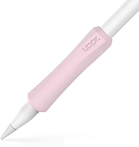 UPPERCASE Designs NimbleGrip Premium Silicone Ergonomic Grip Holder, Dual Sided Design, Compatible with Apple Pencil 1st Generation and Apple Pencil 2nd Generation (1 Pack, Pink)