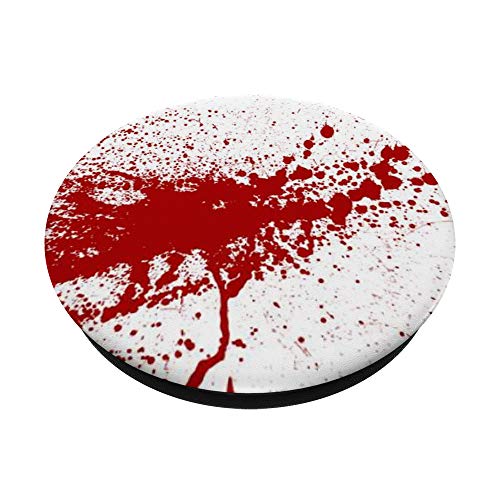 SCARY BLOOD-RED SPLATTER on WHITE background! Scare them! PopSockets PopGrip: Swappable Grip for Phones & Tablets