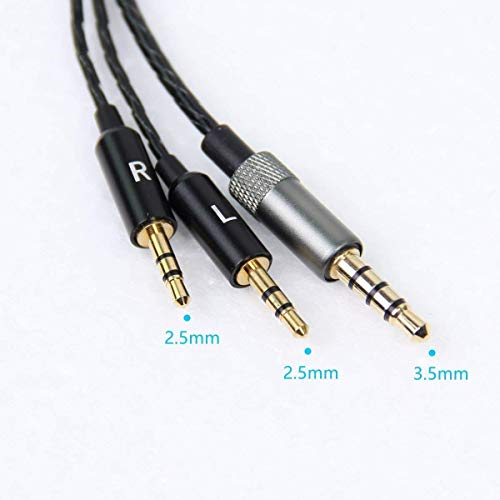 Aquelo Audio Cable Cord Replacement with Inline Mic and Remote Volume Control Compatible for Sol Republic Master Tracks HD Tracks HD2 Sol Republic V8/V10/12 Sol Republic X3 Headphone (Black)