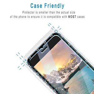 HPTech (2 Pack) Tempered Glass For iPhone SE 2020, iPhone 8, iPhone 7, iPhone 6S, iPhone 6 4.7-Inch Screen Protector, Case Friendly, Easy to Install, Bubble Free
