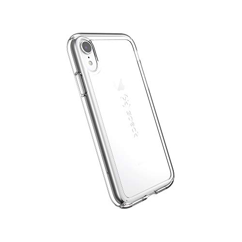 Speck iPhone XR Case - Drop Protection, Anti-Yellowing & Anti-Fade with Dual Layer Protetective, Slim Clear Case - Transparent Design with Bumper Covers - Crystal Clear iPhone XR Case - GemShell