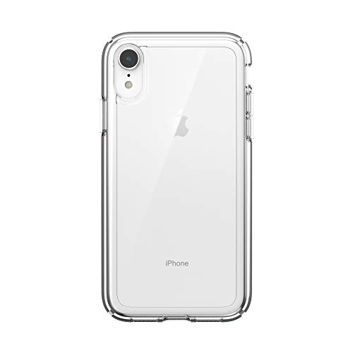 Speck iPhone XR Case - Drop Protection, Anti-Yellowing & Anti-Fade with Dual Layer Protetective, Slim Clear Case - Transparent Design with Bumper Covers - Crystal Clear iPhone XR Case - GemShell