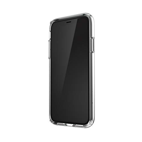 Speck iPhone XR Case - Drop Protection, Anti-Yellowing & Anti-Fade with Dual Layer Protetective, Slim Clear Case - Transparent Design with Bumper Covers - Crystal Clear iPhone XR Case - GemShell