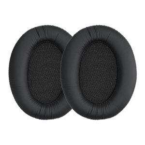 kwmobile ear pads compatible with sennheiser hd201 / hd206 / hd180 / hd200 pro earpads - 2x replacement for headphones - black