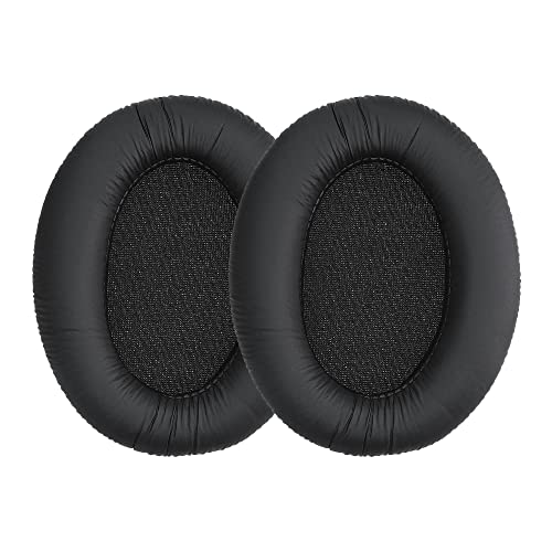 kwmobile Ear Pads Compatible with Sennheiser HD201 / HD206 / HD180 / HD200 Pro Earpads - 2X Replacement for Headphones - Black