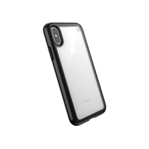 speck products presidio show iphone xs/iphone x case, clear/black