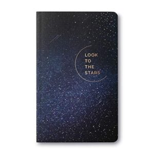 compendium softcover journal - look to the stars – a write now journal with 128 lined pages, 5”w x 8”h