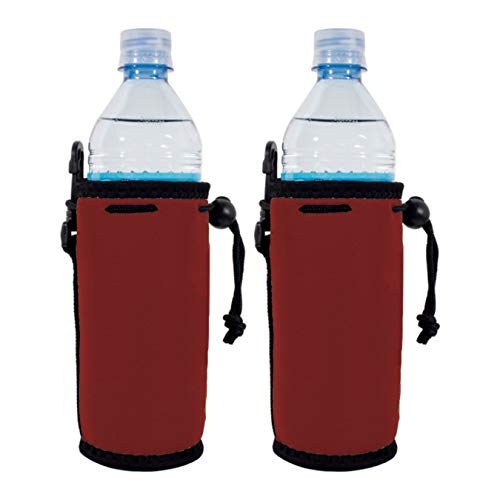 Blank Neoprene Water Bottle Coolie (2 Pack, Burgundy)