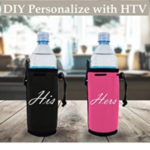 Blank Neoprene Water Bottle Coolie (2 Pack, Burgundy)