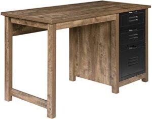 onespace norwood range 3-drawer locker writing desk, oak