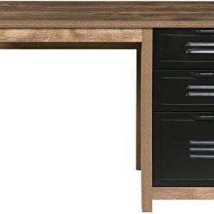 OneSpace Norwood Range 3-Drawer Locker Writing Desk, Oak