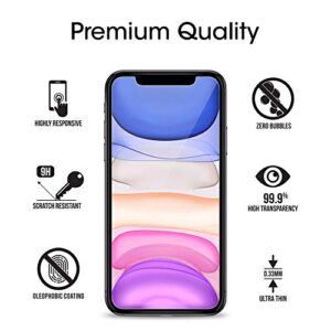 amFilm Screen Protector Glass for iPhone XR, Apple iPhone XR display With Easy Installation Tray, Tempered Glass, 3 Pack