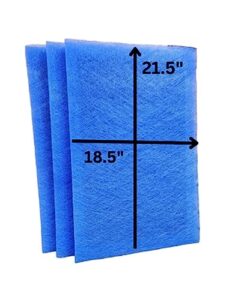 3 pack 20x24 dynamic air cleaner replacement filter pads actual size of the filter is 18.5x21.5