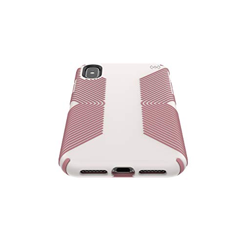 Speck Products Presidio Grip iPhone Xs Max Case, Veil White/Lipliner Pink