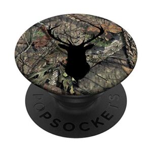 brown camouflage black deer buck hunting popsockets popgrip: swappable grip for phones & tablets