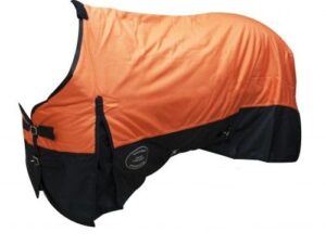 showman waterproof & breathable 1200 denier turnout horse blanket! 6 colors & sizes 68"-82"! new horse tack! (orange, 76")