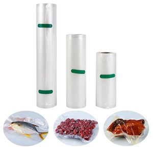 FTVOGUE Food Sealer Bags Kitchen Vacuum Rolls PE Membranes Keep Fresh Bags Wrapper Film 3 Sizes[15*500cm],Food Storage Packaging