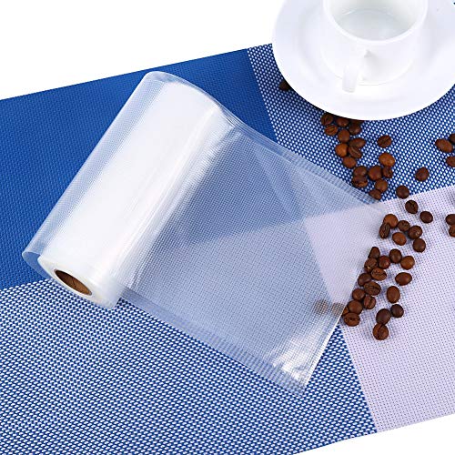 FTVOGUE Food Sealer Bags Kitchen Vacuum Rolls PE Membranes Keep Fresh Bags Wrapper Film 3 Sizes[15*500cm],Food Storage Packaging