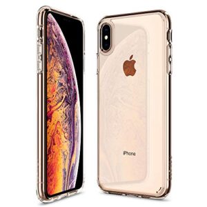 spigen ultra hybrid designed for iphone xs max case (2018) - crystal clear