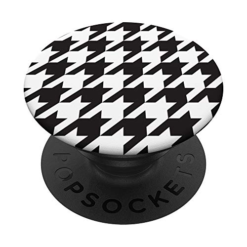 Alabama houndstooth black and white PopSockets PopGrip: Swappable Grip for Phones & Tablets