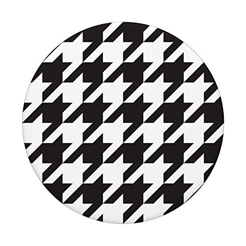 Alabama houndstooth black and white PopSockets PopGrip: Swappable Grip for Phones & Tablets