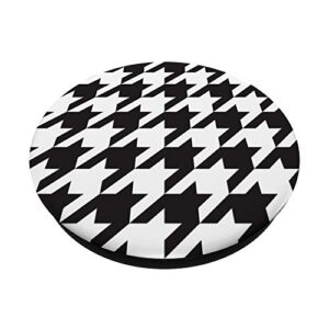 Alabama houndstooth black and white PopSockets PopGrip: Swappable Grip for Phones & Tablets