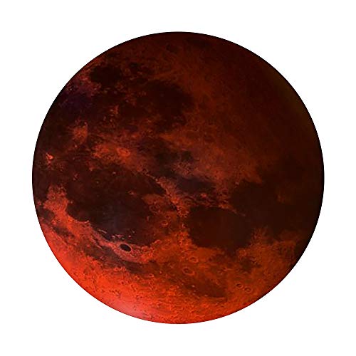 Blood Moon Cool Wavy Red Background For Moon Lovers on Black PopSockets PopGrip: Swappable Grip for Phones & Tablets