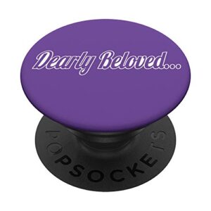 dearly beloved purple 80s retro 1980s fun in the eighties popsockets popgrip: swappable grip for phones & tablets