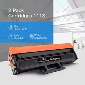 LxTek Compatible Toner Cartridge Replacement for Samsung 111S 111L MLT-D111S MLT-D111L to use with Samsung Xpress SL-M2020W M2020W SL-M2070FW M2070FW SL-M2070W M2070W Printer (2 Black, High Yield)