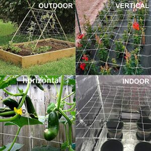 BaseGoal All-Weather Trellis Netting Mesh Plant Garden Vine Growing Flexible String Net (3.5" Mesh ployester, 5' Wx 15'L)