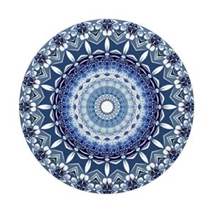 Cell Phone Pop Out Button Holder Mandala Floral Sky Blue PopSockets PopGrip: Swappable Grip for Phones & Tablets