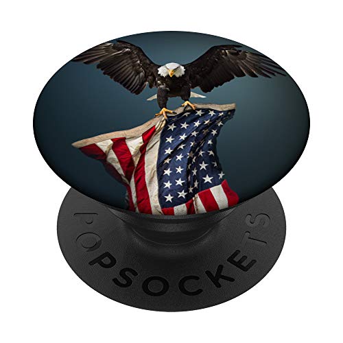 American Eagle American Flag And Freedom For Americans PopSockets PopGrip: Swappable Grip for Phones & Tablets