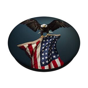 American Eagle American Flag And Freedom For Americans PopSockets PopGrip: Swappable Grip for Phones & Tablets