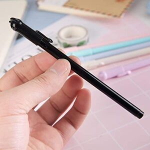 Sencoo 24 Pieces Cute Cat Pen 0.5 mm Gel Pens Black Ball Point Pens School Office Supplies School Birthday Gift