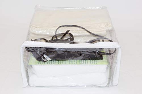 10-Pack Clear Vinyl Storage Bags 9 x 11 x 5 Inch with Zipper and 7.5" Display Pocket