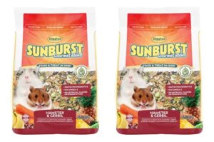 higgins 2 pack sunburst gourmet hamster & gerbil food. 2.5 lb. ea. hamster food, gerbil food 2 bags 5 pounds total