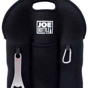 Joe Bottle 6 Pack Beer Bottle Carrier Bag | Six Pack Beer Tote with Bottle Opener | Insulated Beer Bottle Cooler | Craft Beer Gift | Protective Neoprene Beer Holder