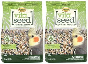 higgins 2 pack vita seed cockatiel food 2.5 lb. ea cockatiel food 2 bags 5 pounds total