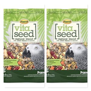 higgins 2 pack vita seed natural parrot food 3 lb. ea parrot food. 2 bags 6 pounds total