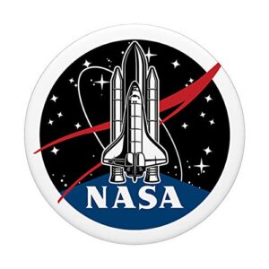 NASA Shuttle Launch With Logo and Stars PopSockets PopGrip: Swappable Grip for Phones & Tablets