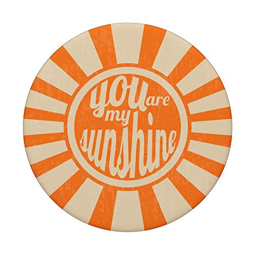 Retro You are my Sunshine PopSockets PopGrip: Swappable Grip for Phones & Tablets