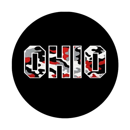 State of Ohio Ohioan Pride Camo Graphic Design PopSockets PopGrip: Swappable Grip for Phones & Tablets