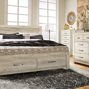 Signature Design by Ashley Bellaby Farmhouse Panel Headboard ONLY, King, Whitewash