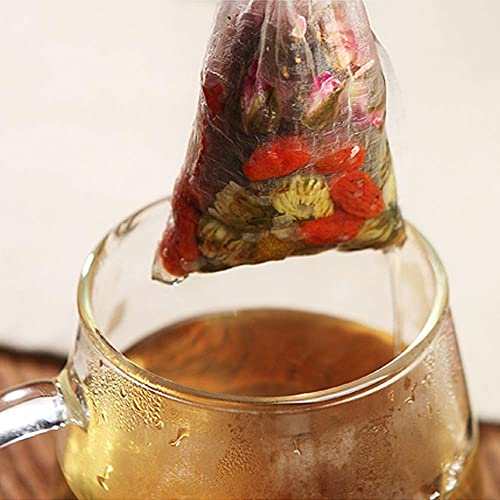 200Pcs Disposable Tea Filter Bags 2.75 x 3.54 inch Tea Infuser Natural Material Drawstring Tea Bag Empty Bags for Loose Tea