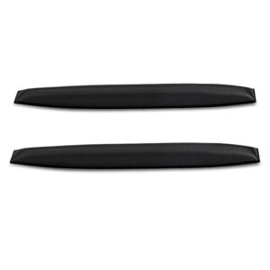 kwmobile headband cushion pad compatible with sennheiser hd25 / hd25 plus - headphones pu leather cushion - black