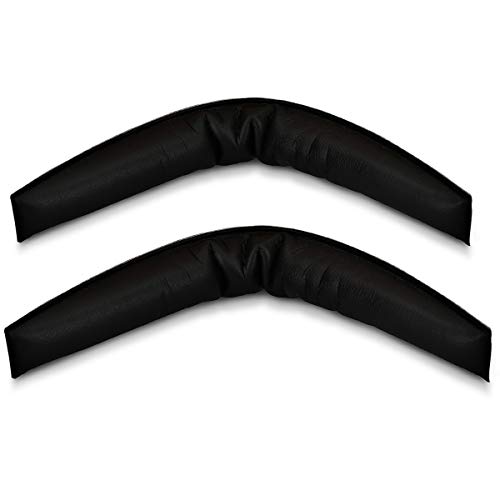 kwmobile Headband Cushion Pad Compatible with Sennheiser HD25 / HD25 Plus - Headphones PU Leather Cushion - Black