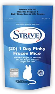 (20) 1 day pinky frozen mice