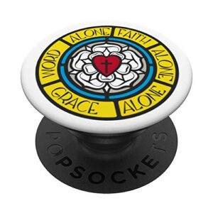 luther rose. 3 solas of the reformation. accessory for phone popsockets popgrip: swappable grip for phones & tablets